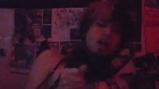 Inked emo puppy ravages himself