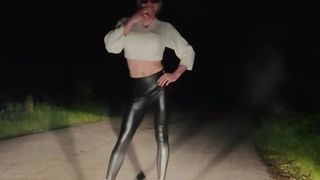 Bunny in Leather showcasing Donk