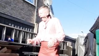 Sissy cunny doing its errands