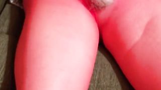 I Crossdress in my minidress, pantyhose, and leotard. I fap and jism on my nylon stockings