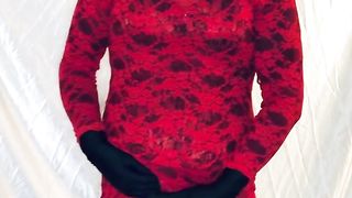 Sissy Tart in mighty make-up satiate hard-on on web cam!