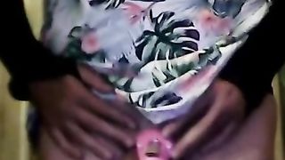 sissy locked up in lil' purple box