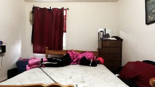 Sissy Maid Self Restrain Bondage Fiddle