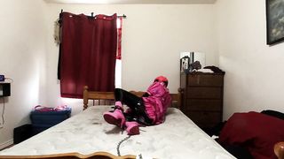 Sissy Maid Self Restrain Bondage Fiddle