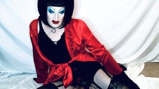 Sissy Slave jacks for boys on web cam in strong make-up and bi-atch underwear