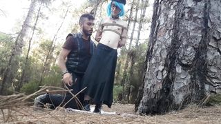 Shibari sesh in the forest