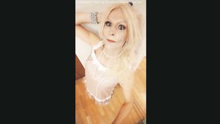 MissRose TRANSSEXUAL - In Her Ladylike Eyes - Frisky She-Male Taunt - Mind-Blowing Goldenhaired Lean Swedish She-Creature Temptation transsexual