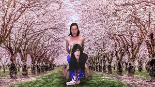 She cannot get enough pipe inwards her