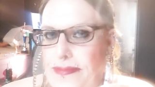 StefanieTs with piercings and tats smoking