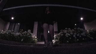 CD Outdoors at night having joy solo