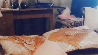 Jaw-Dropping she-creature getting off