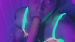 Swimsuit Blacklight Honey Frolicking at the Soiree