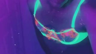 Swimsuit Blacklight Honey Frolicking at the Soiree