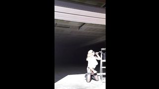 DeeDeeSlut in a White Sundress Providing Head