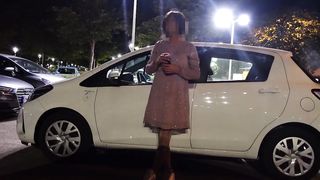 Plastic panties inspected and peed in, with pop-shot