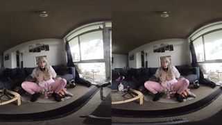 VR sissy teaching part 1 (close up manhood cascading all over you)