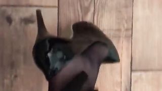 fapping in black stockings (1)