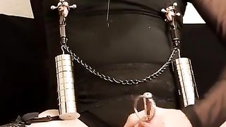 Nasty maso fuckslut remote e-stim COCK AND BALL TORTURE December 1 2021 part five