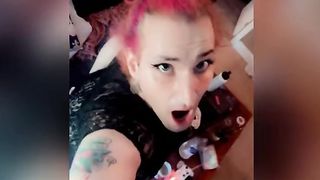 JJ Porks herself to handsfree jizm