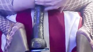 CD gets creative with machine and takes BIG BLACK COCK fuck stick deep!