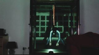 Selfbondage in utter spandex gear