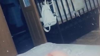 Bonnie jerks and concludes cutely, degustating the jism.