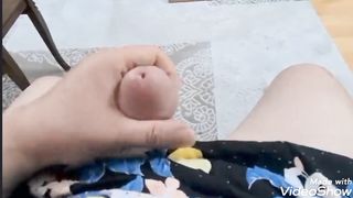Teenage fledgling femboy stroking ,finishes off compilation