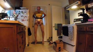 20211014 Gold leotard