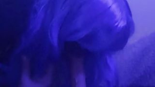 Deep Throating and railing my faux-cock