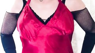 Mighty Make-Up Sissy Whore Puts getting clothed and prepped for the night!