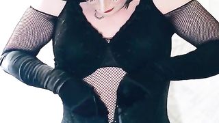 Mighty Make-Up Sissy Whore Puts getting clothed and prepped for the night!