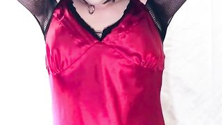 Mighty Make-Up Sissy Whore Puts getting clothed and prepped for the night!