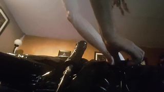 Super-Steamy up rail on the tear up machine pushingdeep in my bum and instructing my sissy gash