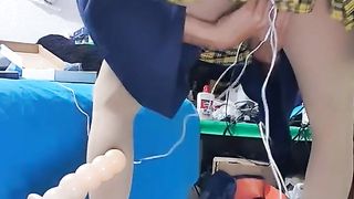 Yam-Sized Faux-Cock buttfuck nail with electrified patch