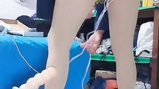 Yam-Sized Faux-Cock buttfuck nail with electrified patch