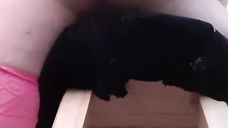 CD gets leaned over a barstool and drilled!