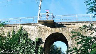 Exhibition on ride way bridge