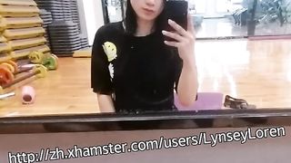 Miss Lyn heads swimming in the Sports Center