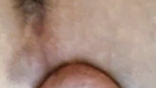 Translady Rina have fun with her labia