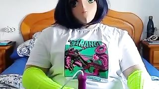 Kigurumi attempt the Vibrator