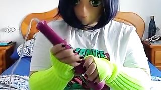 Kigurumi attempt the Vibrator