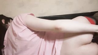 Crossdresser butt tear up with monstrous plaything