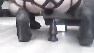 two enormous ass-plugs and two enormous fuck sticks have fun