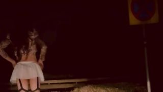 Sunny in killer apparel