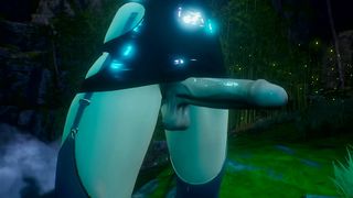 Hermaphroditism Ninja in the Jungle THREE DIMENSIONAL