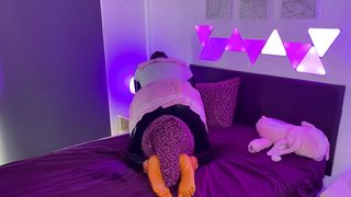 Spandex Sissy Drone Cushion Pummeling