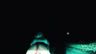 Sunny dancing and peeing