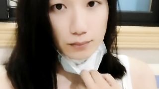 Miss Lyn Tugging in a polyclinic Wc