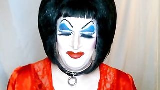 Crazy Sissy Tramp in Painted with Mighty Make-Up for your enjoyment