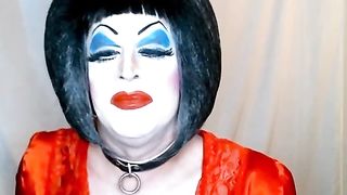 Crazy Sissy Tramp in Painted with Mighty Make-Up for your enjoyment